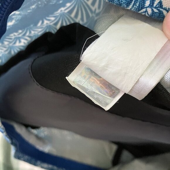 JanSport Backpack Superbreak Midnight Sky Flower Hawaiian Stripe Blue - Picture 10 of 15